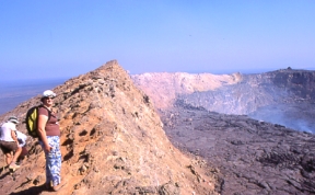 sull'orlo del cratere nord
